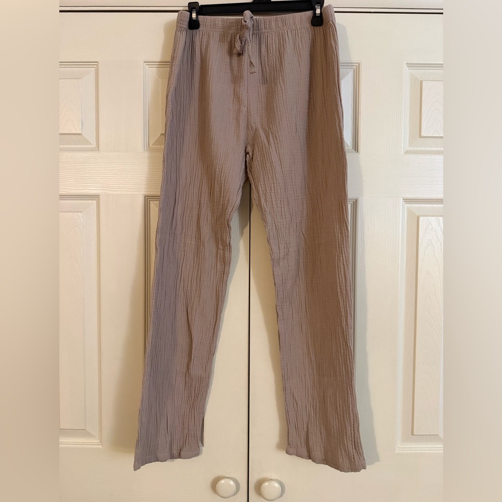 Born Women's Straight Leg Drawstring Pants in Taupe